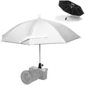 19.7" DSLR Mirrorless Camera Hot Shoe Umbrella Sun Shade Cover Silver by Kiorafoto