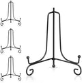 Artliving Plate Stands for Display, 6 Inch Black Iron Easel Plate Display Photo Holder Stand, Displays Picture Frames, Decorative Plates, Tablets and Art (4 pack) by Artliving