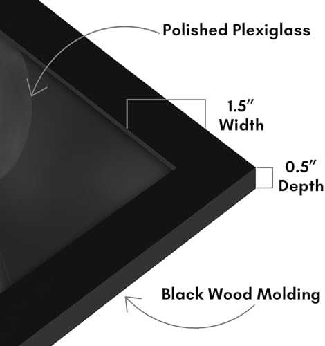 Americanflat 36x36 Poster Frame - Engineered Wood - Black - Image 3