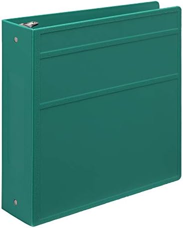 Carstens 3-Inch Heavy Duty 3-Ring Binder - Side Opening, Teal, Durable Plastic, Precision No-Gap Rings, Waterproof Cover, No Pockets, Holds 400 US Letter Sheets, BPA-Free, Made in USA (1710-3R) - Image 6