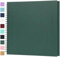 Scrapbook Album 12x12 Inches 100 Pages Hardcover Kraft Paper Green by Bonyomor