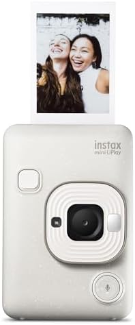 Fujifilm INSTAX Mini LIPLAY Hybrid Instant Camera - Misty White by FUJIFILM
