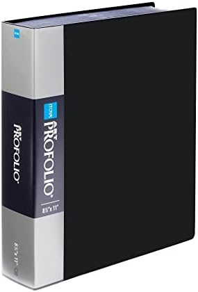 Itoya Original Art ProFolio 8.5x11 Black Art Portfolio Binder with Plastic Sleeves with 180 Pages - Portfolio Folder for Artwork with Clear Sheet Protectors - Presentation Book for Art Display by Unknown