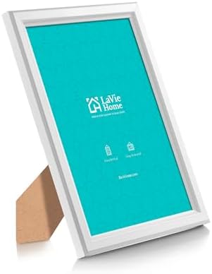 LaVie Home 4x6 Picture Frames (6 Pack, White) Simple Designed Photo Frame with High Definition Glass for Wall Mount & Table Top Display, Set of 6 Classic Collection - Image 2