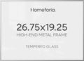 Homeforia 26.75x19.25 Silver Puzzle Picture Frame, High-End Metal, Glass by Homeforia