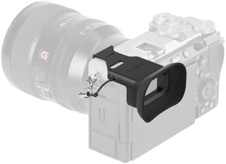 SMALLRIG A7CII A7CR Camera Viewfinder Eyecup, Viewfinder Eye Cup with Small Lanyard, Soft Silicone Material, Improving Shooting Stability, for Sony Alpha 7C II/Alpha 7CR - 4819 by SmallRig