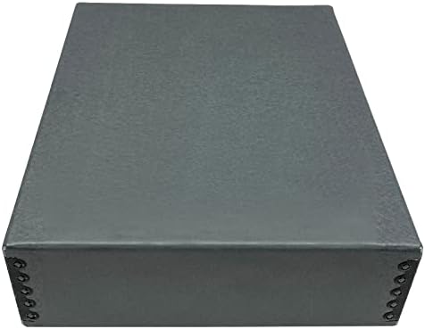 Golden State Art, Drop Front Archival Storage Box, Gray, 9.75x12.75x3 Inch by GoldenStateArt