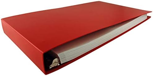 11x17 1-1/2" Angle-D Ring, Red Poly Binder (516660) by Unknown