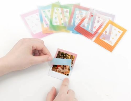 2x3 Inch Photo Border Stickers - Lovely Photo Stickers Compatible for Instax Mini EVO/Liplay/SE/13/12/11/41/40/99/90 Camera Film - Fuji Mini Film Colorful Accessories - 30 Packs - Image 3