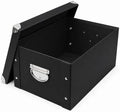 GUOZI Collapsible Storage Box, Decorative Memory Box with Lid & Metal Reinforced Corners, Cardboard File Bin with Handles, Organizer Gift Box for Keepsake Toy Photos Office Nursery Wardrobe Bookshelf by GUOZI