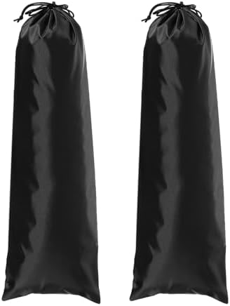 Tripod Case Bag, Nylon Tripod Storage Bag, Long Foldable Monopod Compact Carrying Organizer Pouch- Fitting for (Monopod/Light Stand/Umbrella/Travel) 24 x 8 In & 2 Pack & Black by YELARXI