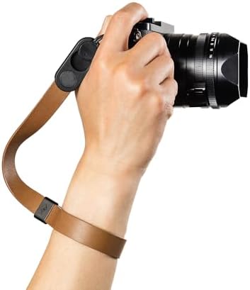 Peak Design Cuff Leather Camera Strap – Quick Release, 100 lb Capacity, for DSLR, Compact & Point-and-Shoot Cameras by PeakDesign