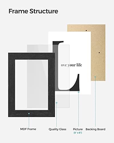 SONGMICS Collage Picture Frames for Wall Decor, 10-Pack 4 x 6, Glass Front - Image 6