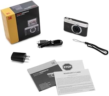 KODAK PIXPRO C1 13MP Compact Digital Camera, 26mm Fixed Lens, Black - Image 7