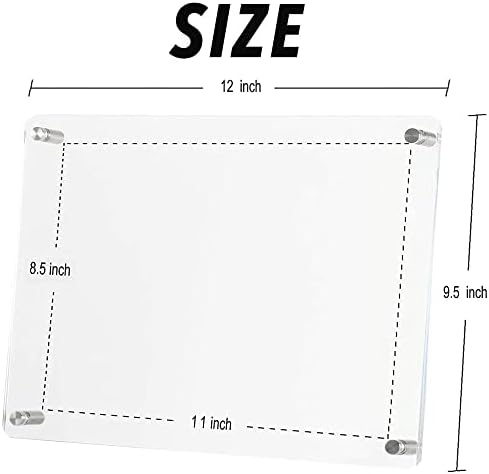 8.5 x 11 Acrylic Picture Frame 2Pack, Clear Certificate Frames - Image 3