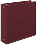 Carstens 3-Inch Heavy Duty 3-Ring Binder - Side Opening, Wine, Durable Plastic, Precision No-Gap Rings, Waterproof Cover, No Pockets, Holds 400 US Letter Sheets, BPA-Free, Made in USA (1743-3R) by Carstens