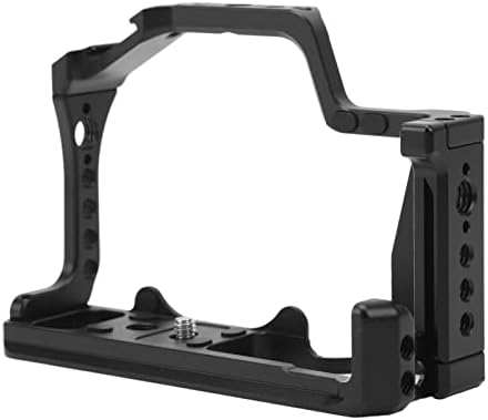 Jiawu Camera Cage, Aluminum Alloy Lightweight Multi Hole Design Camera Video Cage, Rig with Cold Shoe Locating Holes for M50 M5 Cameras by JIAWU