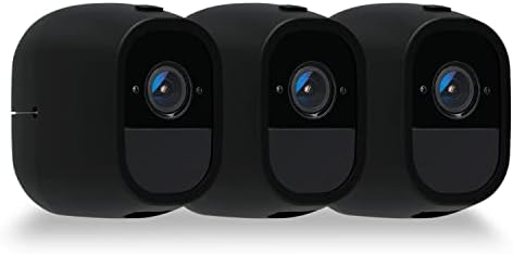 Batmax Set of 3 Silicone Skins for Arlo Pro and Arlo Pro 2 Wire-Free Cameras Covers Protection in Black VMA4200C by Batmax