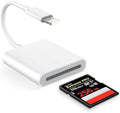 (Apple MFi Certified) Lightning to SD Card Camera Reader for iPhone,Trail Camera Viewer SD Memory Card Reader Adapter Compatible with iPhone 14/13/12/11/XS/XR/X/8/7/iPad,Plug and Play by Untvie