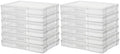 novelinks 12 Pack 5"x7" Clear Photo Storage Boxes and Photo Box Organizers by novelinks