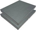 Lineco Clamshell Archival Storage Box, 16.5x20.5x1.75 Inch, Gray, Pack of 2 by Lineco