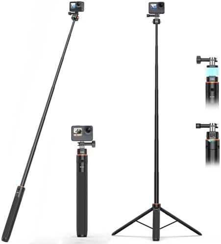 VRIG 160cm/63 Quick-Release Selfie Stick Tripod for Action Camera, AC-40S by VRIG