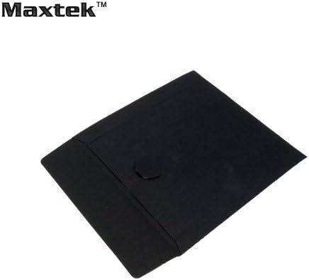 100 Pack Maxtek Premium Thick Black Color Paper CD DVD Sleeves Envelope with Window Cut Out and Flap, 100g Heavy Weight. - Image 2