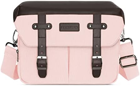 MOSISO Camera Case Crossbody Shoulder Messenger Photography Bag, Pink by MOSISO