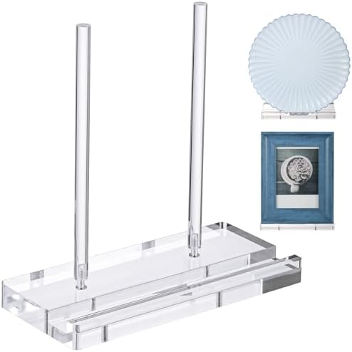 CroBlissful Acrylic Display Stand 10 x 5 x 10 Inch Tabletop Clear Easel by CroBlissful