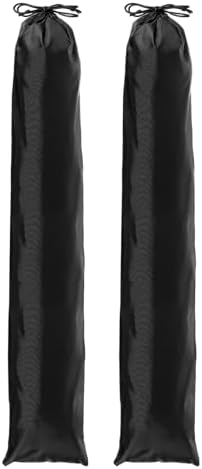 Tripod Case Bag, Nylon Tripod Storage Bag, Long Foldable Monopod Compact Carrying Organizer Pouch- Fitting for (Monopod/Light Stand/Umbrella/Travel) 39 x 6 In & 2 Pack & Black by YELARXI