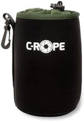 C-Rope Neoprene Lens Pouch with Fleece Lining, Lens Case for Lenses and Camera Accessories, black, L, Functional, robust by C-Rope