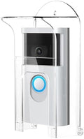 Transparent Plastic Doorbell Rain Cover Compatible with Ring, Blink, Eufy by OYOCAM