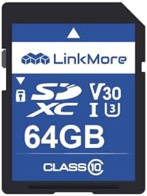LinkMore XV13 64GB Full-Size SDXC Card, UHS-I U3 V30, 90MB/s Read by LinkMore