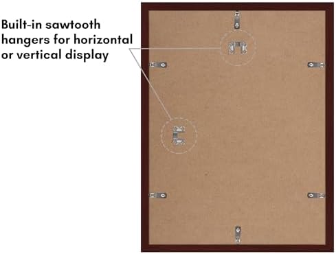 Americanflat 12x16 Picture Frame 2-Pack - Matted to 9x12 - Mahogany - Image 6