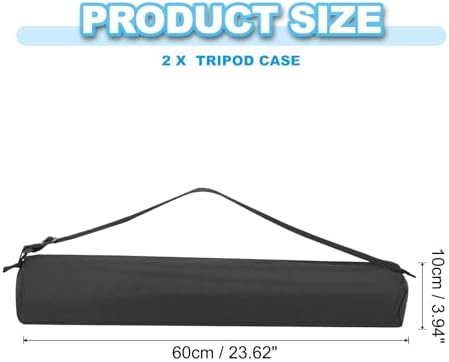 PATIKIL Tripod Carrying Case Oxford Cloth 23.62"x3.94" Black 2Pcs - Image 2