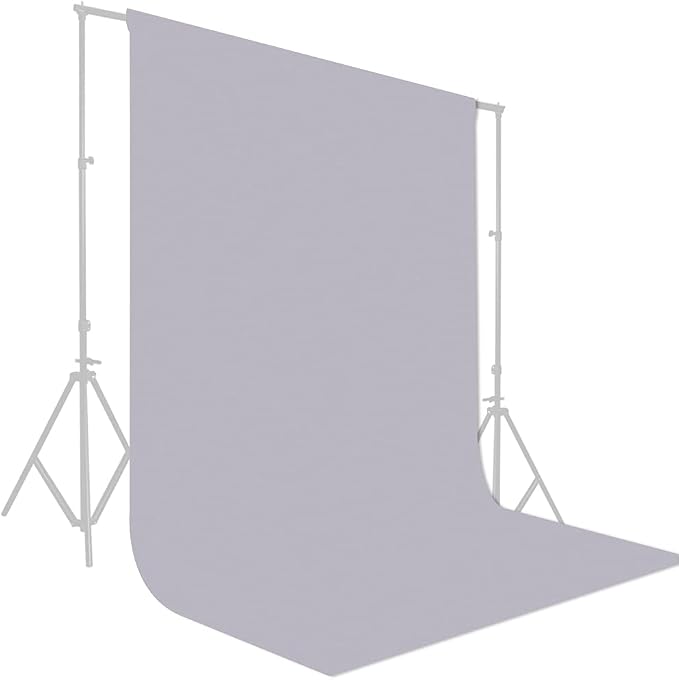 GFCC Gray Backdrop - 8FTX10FT Grey Photo Backdrop for Photoshoot Background for Photography Screen Video Recording Picture Background | Non-Reflective, Polyester Curtain, Easy Hang, Multipurpose Screen for Studio Photo Booth, Video Recording, Portrait,... - Image 3