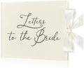 Wedding Guest Book Letters to Bride 8.5x7 Inch,Cream,Simple by Humyoun