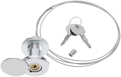 Emergency Garage Door Lock with Steel Wire and 2 Keys for Roller Shutter Doors and Garage Doors Lock Replacement Copper by LTEasiyl