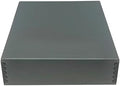 Golden State Art, Drop Front Archival Storage Box, Gray, 11.75x15.25x3 Inch by GoldenStateArt