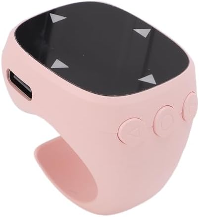 Tangxi Phone Scrolling Ring Remote Control, Wireless Page Turner for Phone Tablet Camera, Bluetooth 5.3 Air Finger Ring Mouse with a Touchpad (Pink) by Tangxi