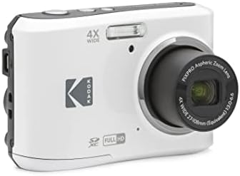 KODAK PIXPRO FZ45 16MP Compact Digital Camera, 4X Optical Zoom, AA, White - Image 4