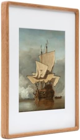 Recuerdos 16x20 Picture Frame, with 11x14 Mat, Natural Oak, HD Plexiglass - Image 6