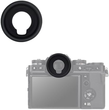 JJC EC-GFX Round Eyecup Eyepiece Viewfinder for Fuji X-T5 X-T4 X-T3 GFX100 by JJC