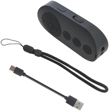 Upgraded Wireless Phone Camera Remote Control with Zoom in/Out, Versatile Shutter for iPhone, Page Turner for e-Book Reading, Short Video Scroller for Ti*ktok (Black) - Image 2