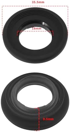 The Lord of the Tools 2PCS Rubber Camera Viewfinder Eyecup Camera Eyepiece Dust Protection Eyecup Compatible with Nikon DK-17 D6 D5 D4 D3 D700 D800 DF D2H D2X D2Xs D2Hs - Image 4