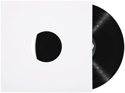 12″ Vinyl Record Inner Paper Sleeves White Kraft Paper for 33 RPM, 10 Pack by sdroceRyaM