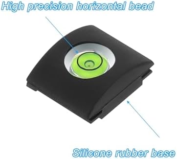 PATIKIL Camera Level Hot Shoe Cover Cap, 3 Pcs 1 Axis Universal Flashlight Bubble Level Camera Protector for Nikon for Fujifilm for Pentax DSLR/SLR Camera, Black - Image 3