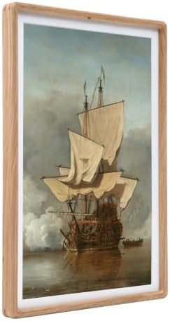 Recuerdos 12x18 Picture Frame, with 11x17 Mat, Natural Oak, HD Plexiglass - Image 7