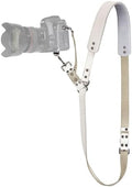 Padwa Lifestyle White Single Camera Harness Strap for One Camera - Professional Single Full Grain Leather Camera Harness with Thick Padded,Quick Release Gear DSLR Camera Straps for Photographers by PadwaLifestyleCameraStrap