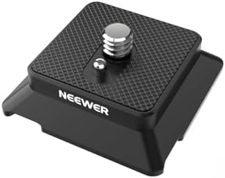 NEEWER Arca Type Quick Release Plate with 1/4" Screw, Camera Tripod Mount Adapter QR Plate Accessory Compatible with DJI RS Series Gimbal Stabilizer Action Camera Phone Cage, UA078 by Neewer